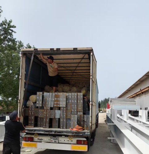 We shipped the steel structure workshop to Kyrgyzstan
