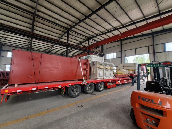 We transported the gypsum powder production line to Kyrgyzstan